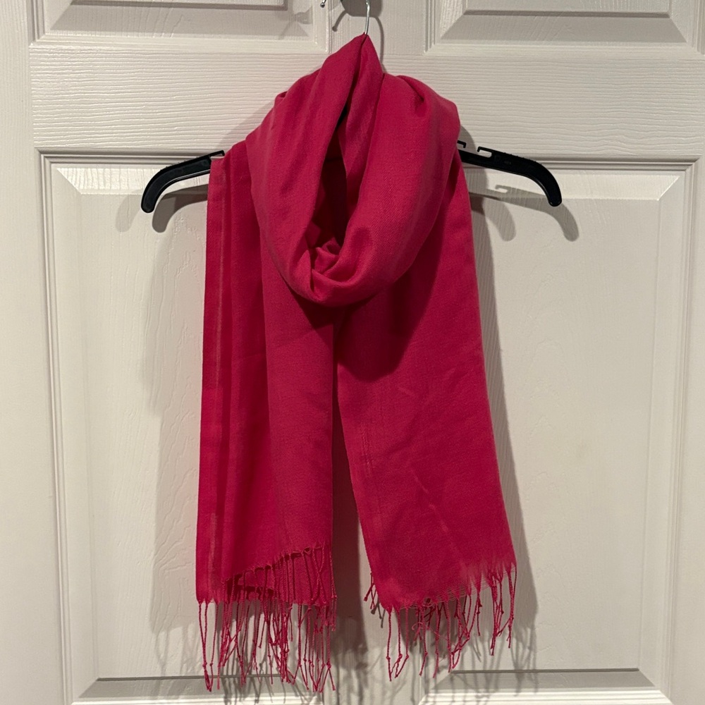 Cato Hot Pink Fringe Scarf